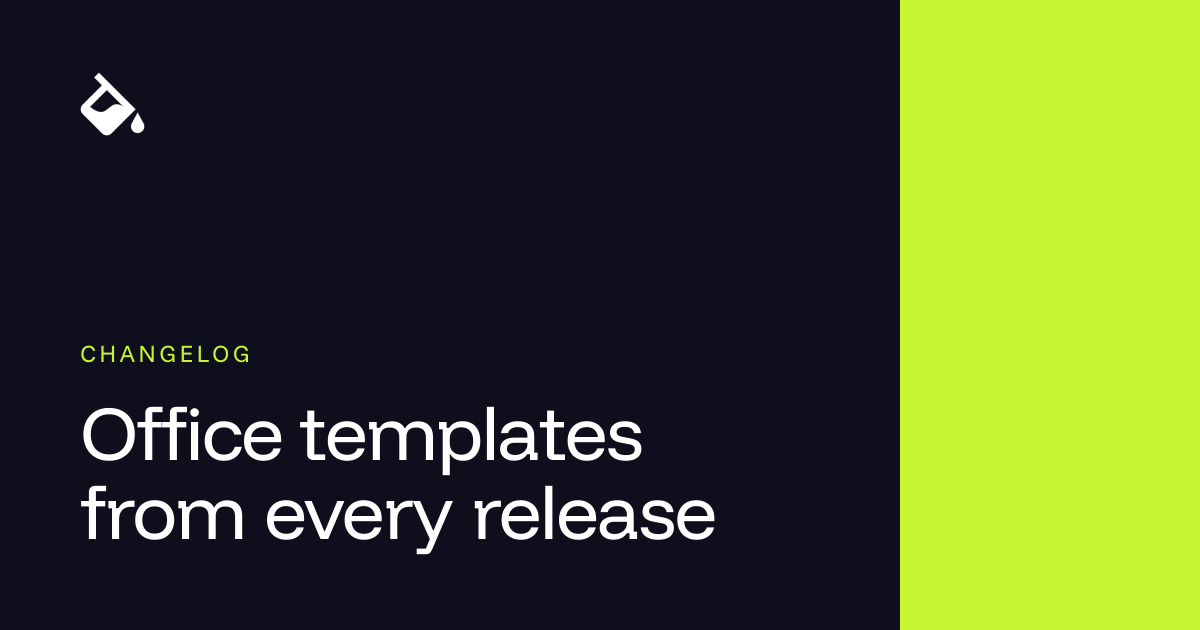 A changelog entry's card, dark